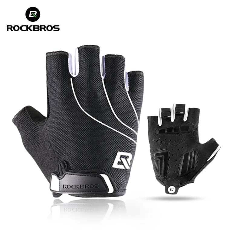 Guantes de ciclismo transpirables y antigolpes con dedos completos o medios dedos