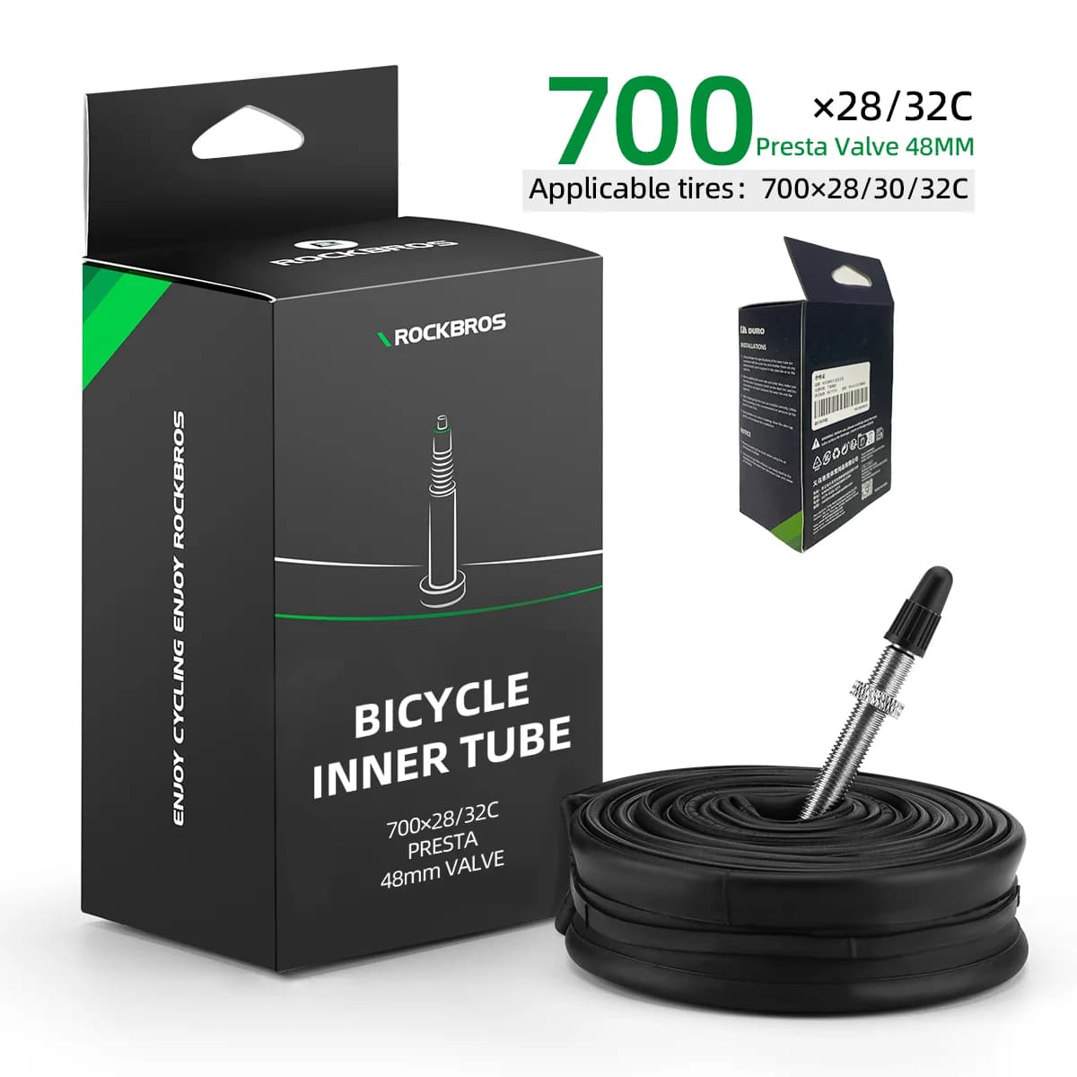 Cámara de Bicicleta 700C de Goma Butílica