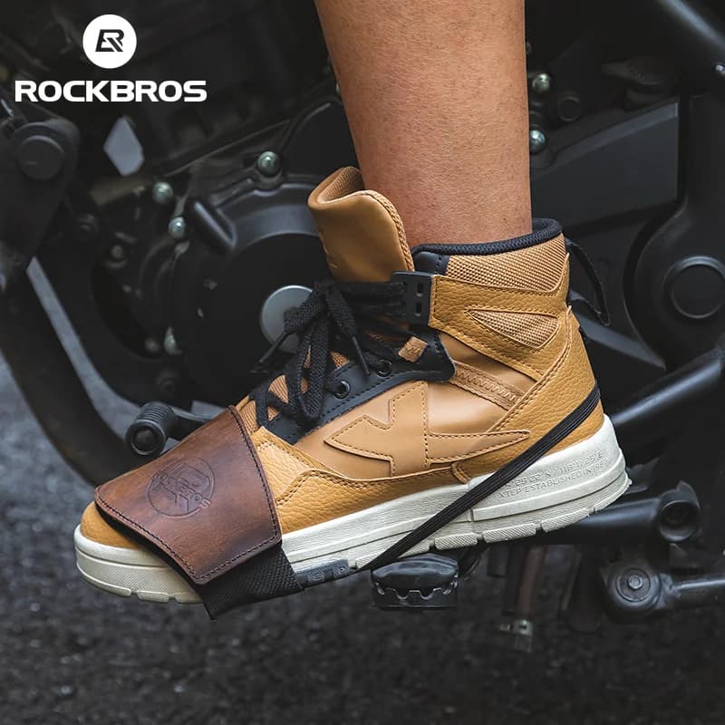 Protector de zapato para palanca de cambios de motocicleta, goma antideslizante