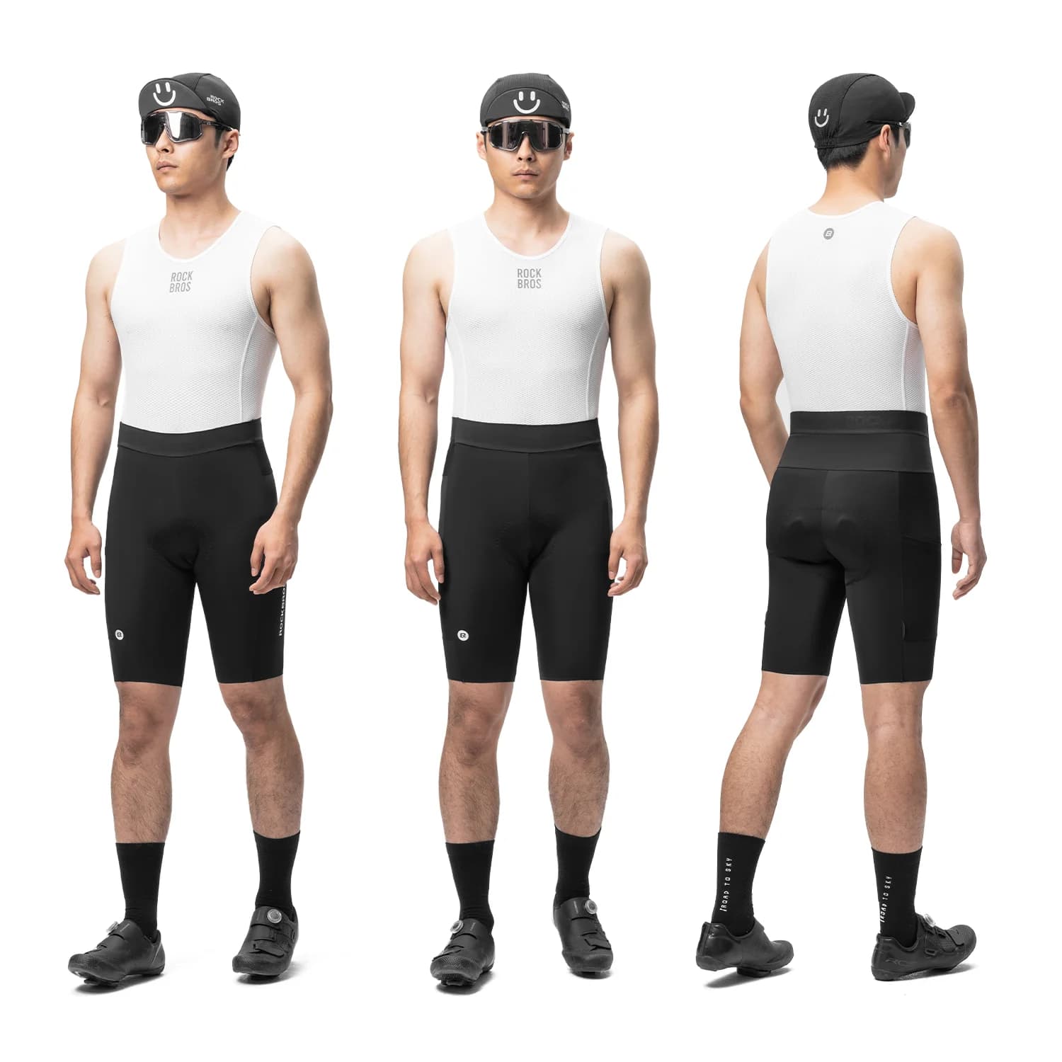 Pantalones Cortos con Tirantes Acolchados Ligeros para Verano