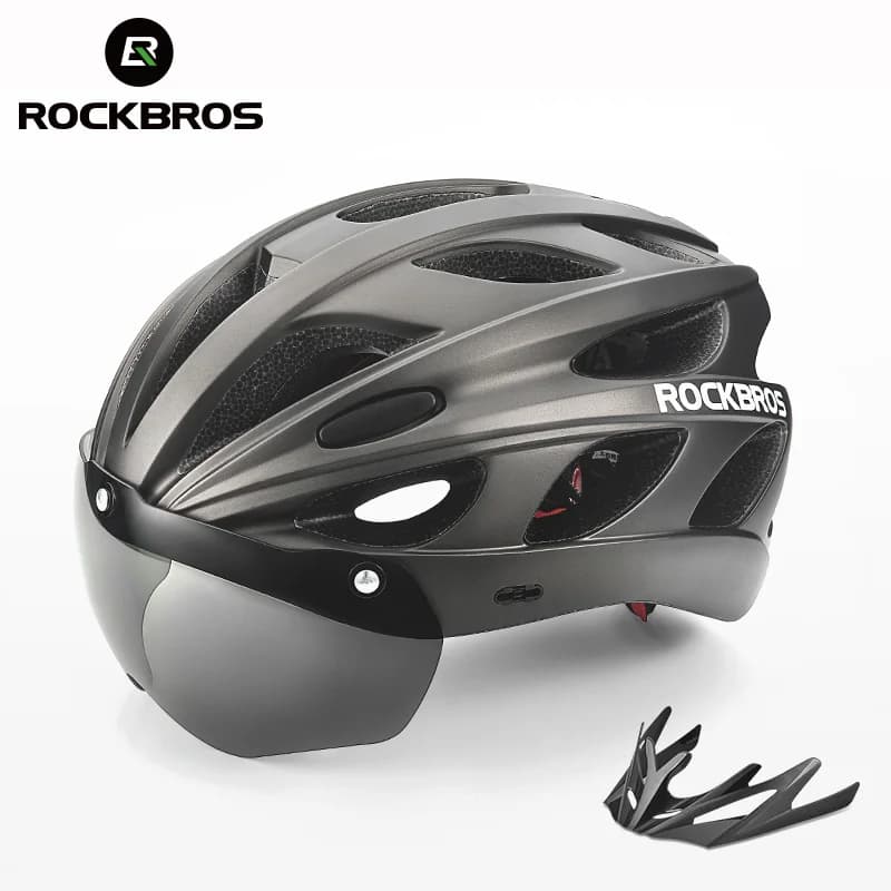 Casco de ciclismo ultraligero ajustable en EPS con visera