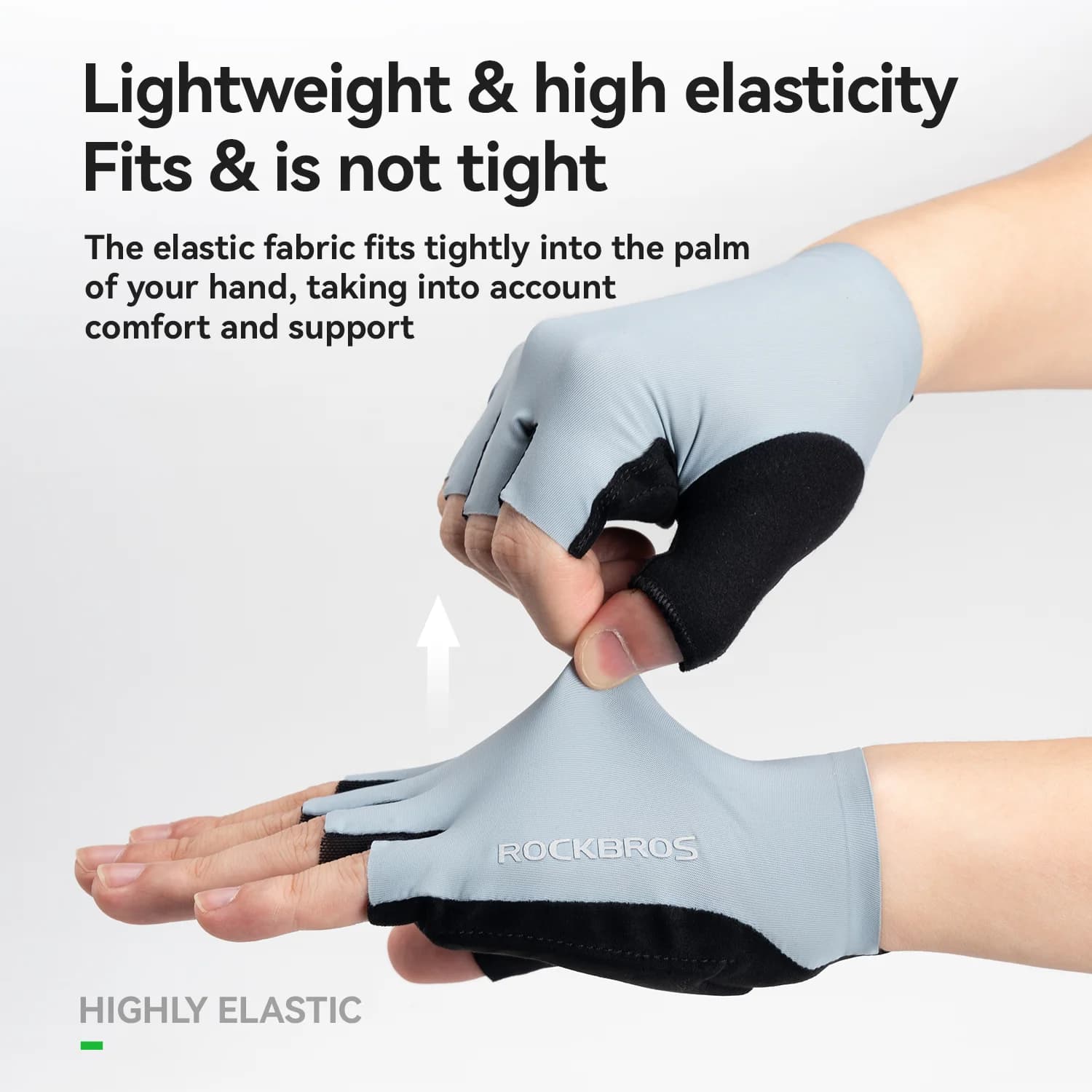 Guantes de medio dedo ligeros con absorción de impactos