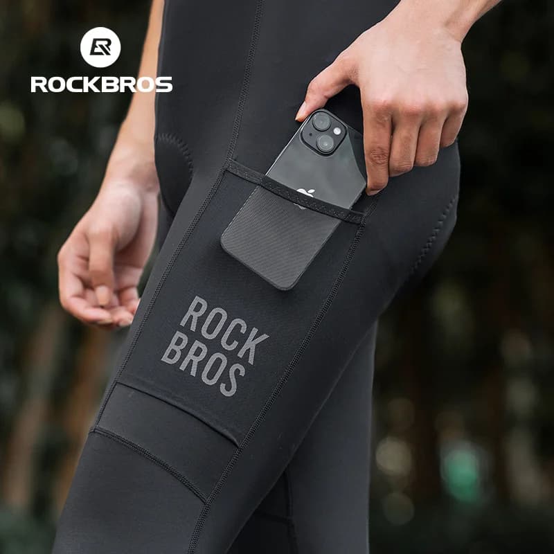 Mallas largas acolchadas a prueba de impactos para ciclismo hombre