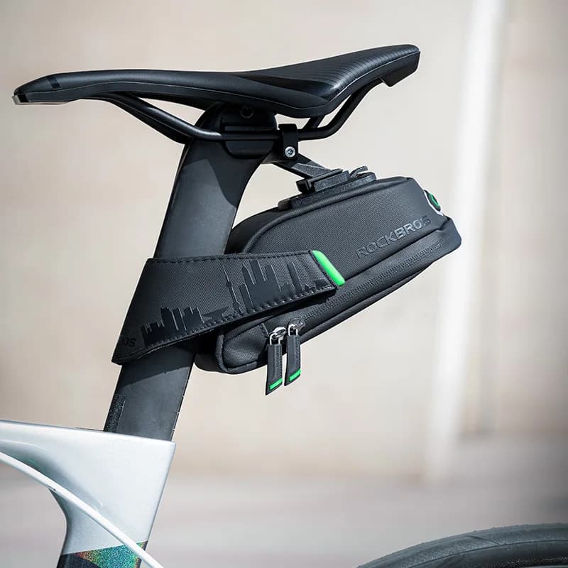Bolsa trasera impermeable de gran capacidad para sillín de bicicleta
