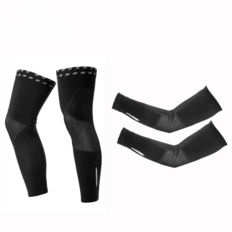 Set de manguitos y calzas de forro polar para invierno