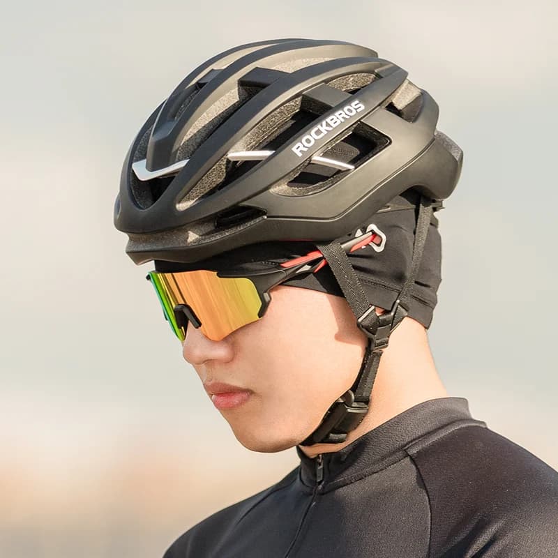 Gorra de ciclismo con protección UV, agujeros para gafas y estilo bandana