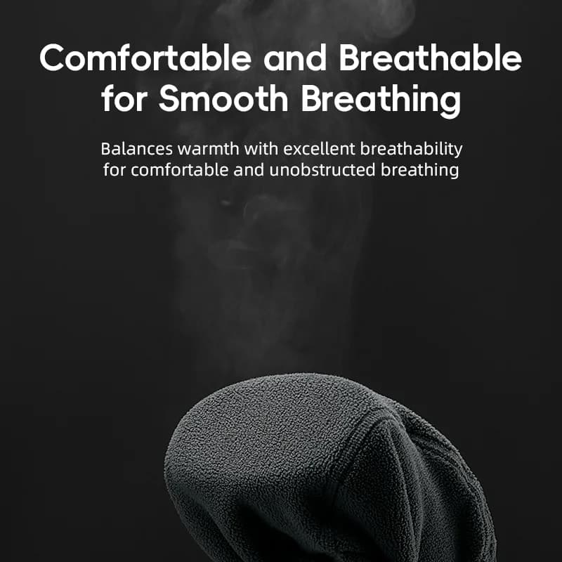 Mascarilla facial completa de forro polar para ciclismo, cortavientos de invierno