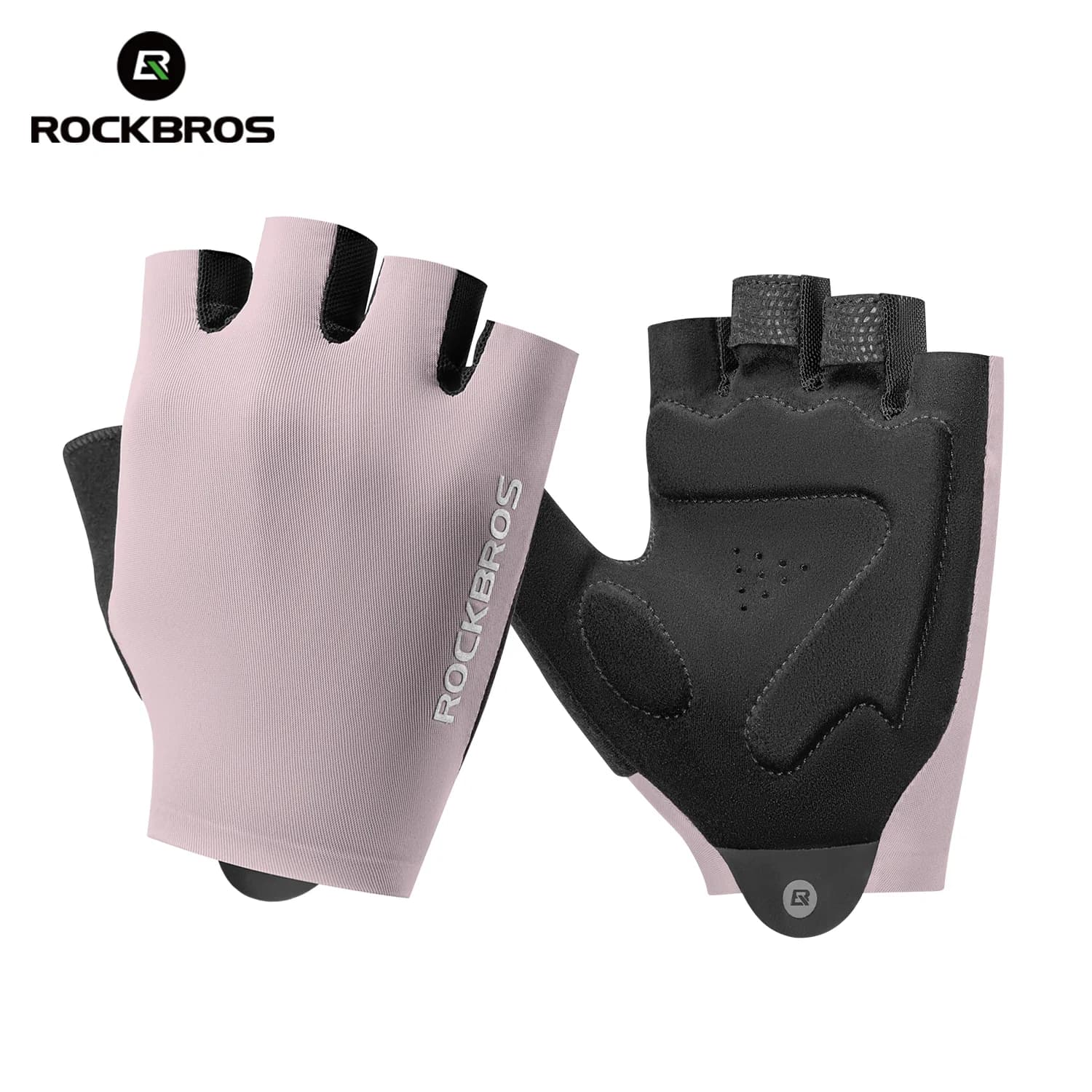 Guantes de medio dedo ligeros con absorción de impactos
