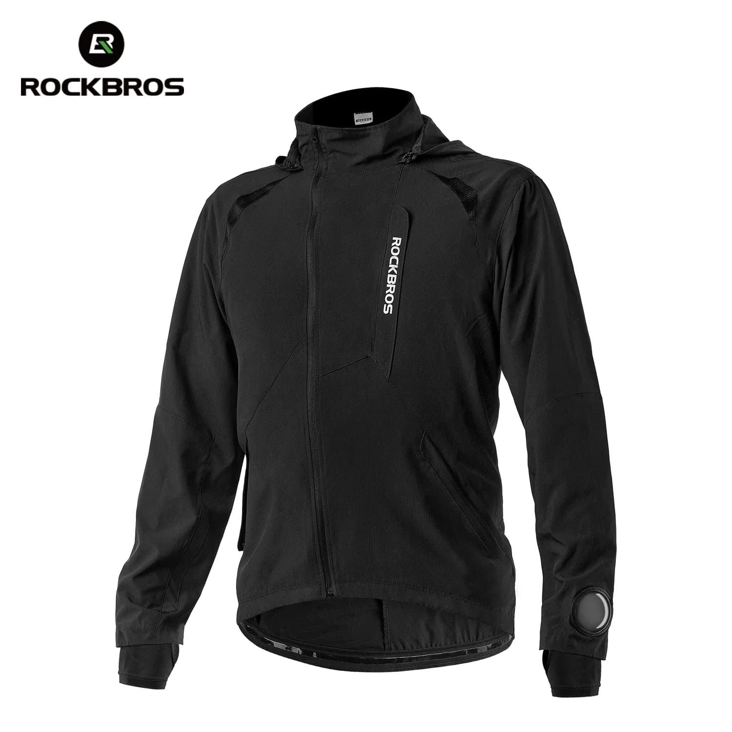 Chaqueta de ciclismo con capucha para hombre, transpirable y de secado rápido