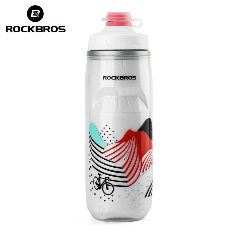 Botella de agua térmica aislante de silicona 620ml