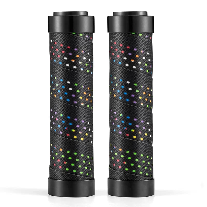 Puños impermeables de doble tapón para manillar de bicicleta MTB