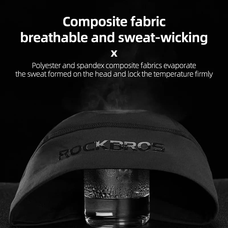 Gorro de Ciclismo Invierno Térmico de Forro Polar Cortaviento