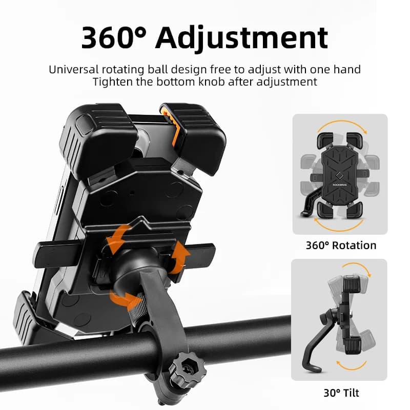 Soporte Universal para Teléfono de Bicicleta con Giro de 360 Grados