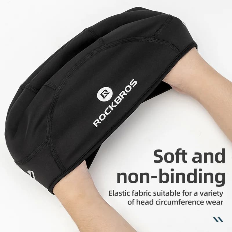 Gorro de ciclismo térmico de forro polar cortavientos
