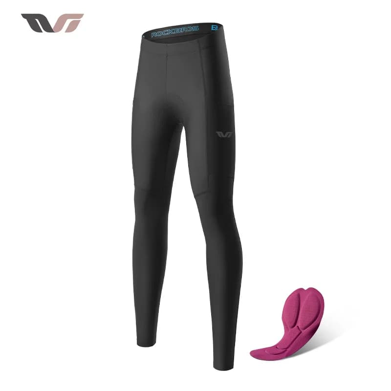 Mallas de ciclismo térmicas de forro polar para mujer para invierno