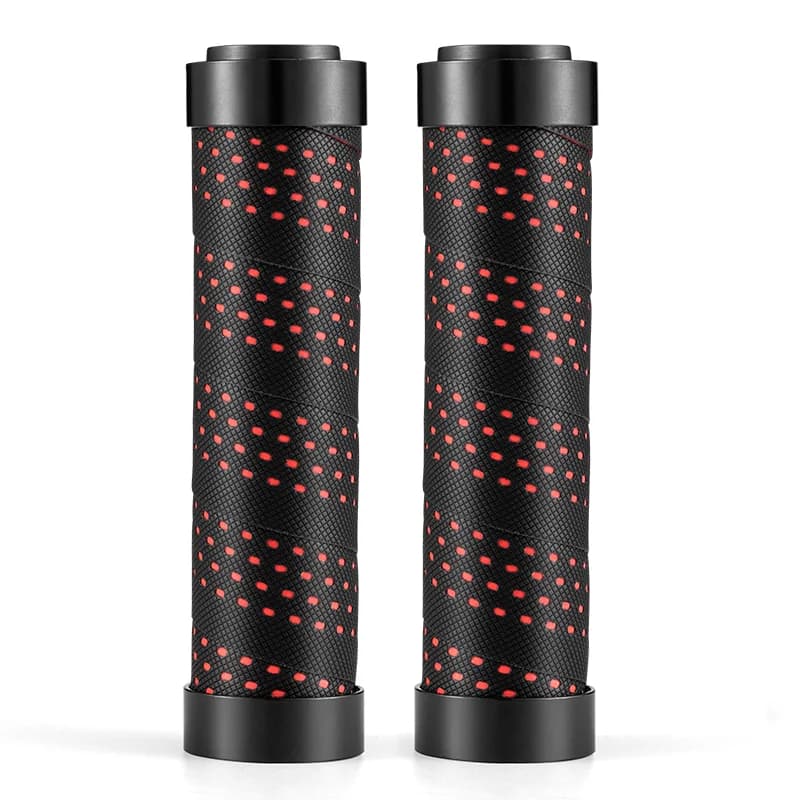 Puños impermeables de doble tapón para manillar de bicicleta MTB