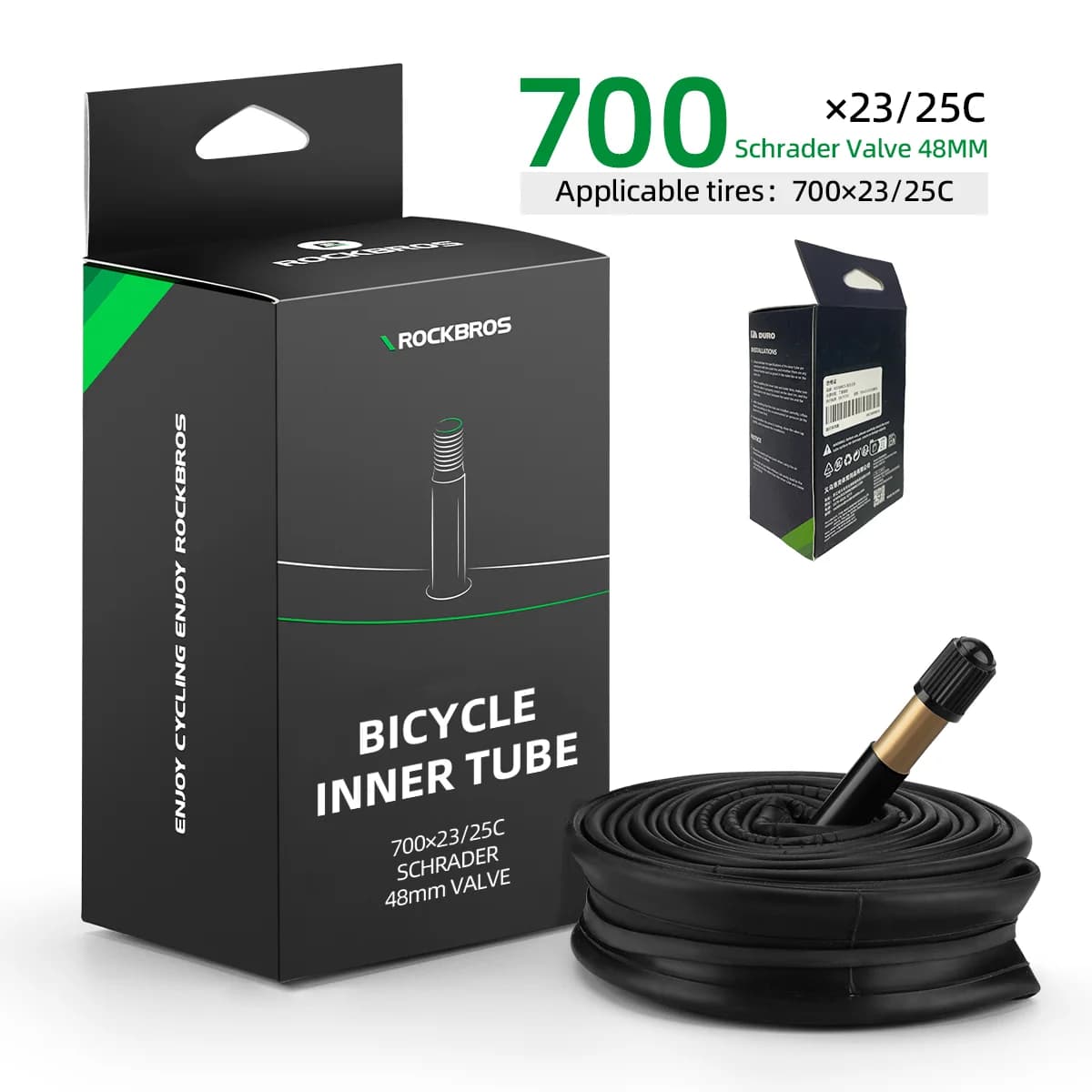 Cámara de Bicicleta 700C de Goma Butílica