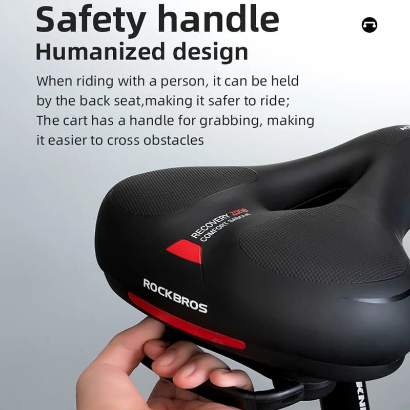 Sillín de Bicicleta Impermeable de Espuma Viscoelástica PU
