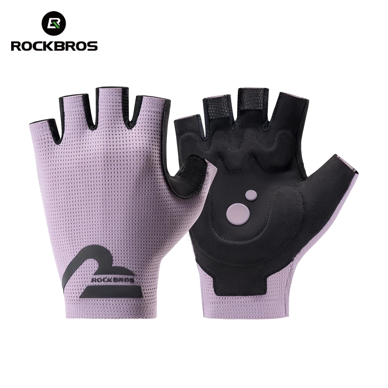 Guantes de ciclismo transpirables de medio dedo