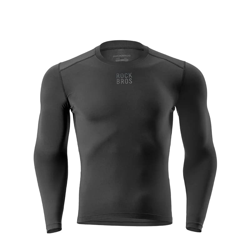 Camiseta interior térmica de manga larga para ciclismo invernal