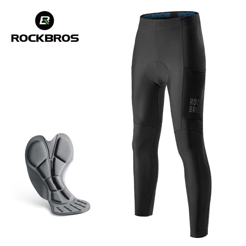 Mallas largas acolchadas a prueba de impactos para ciclismo hombre