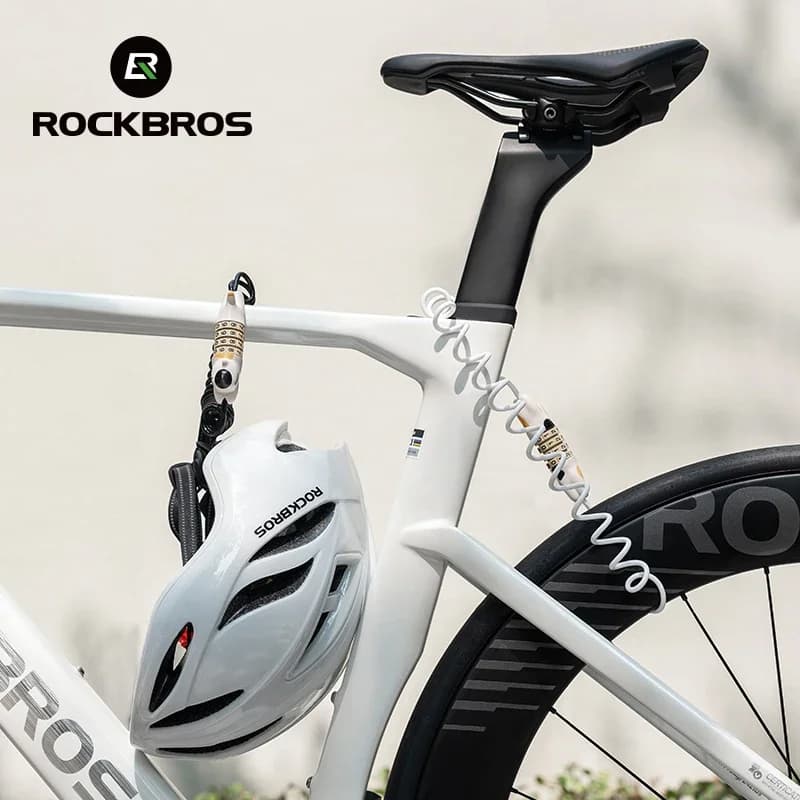 Candado de acero ultraligero con contraseña para bicicleta