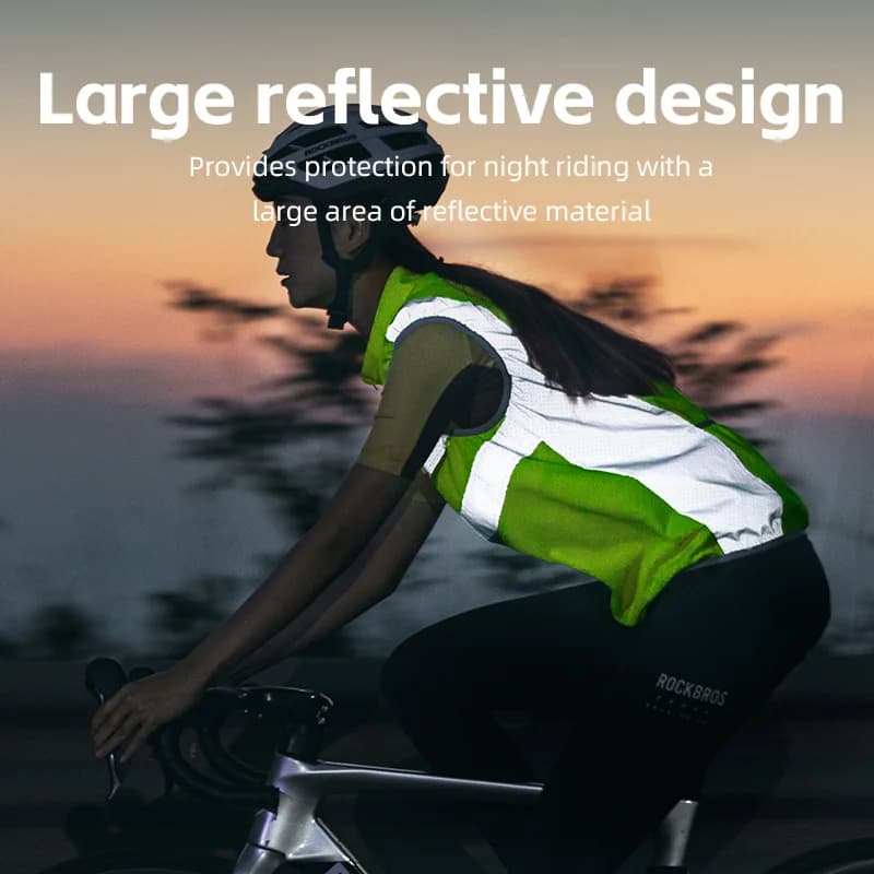 Chaleco Reflectante de Seguridad para Ciclismo Transpirable