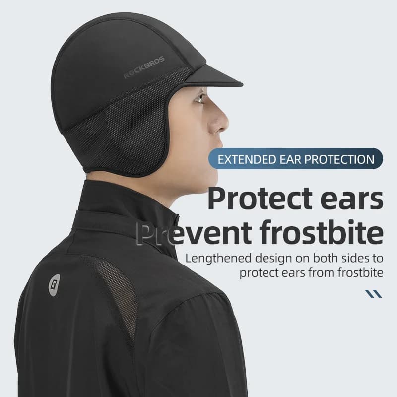 Gorro Térmico Cortavientos para Ciclismo y Esquí Invierno