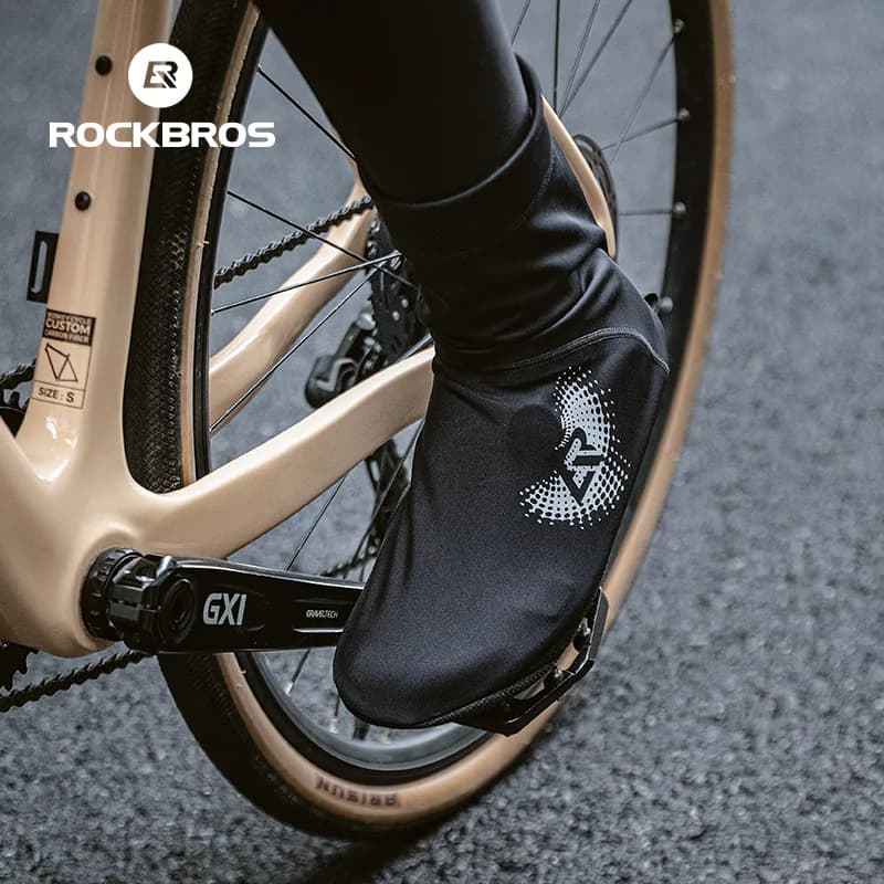 Fundas para zapatos de ciclismo térmicas e impermeables al viento para invierno