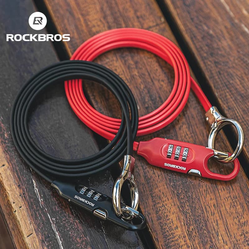 Candado de cable antirrobo extra largo de 1,5 m para bicicleta
