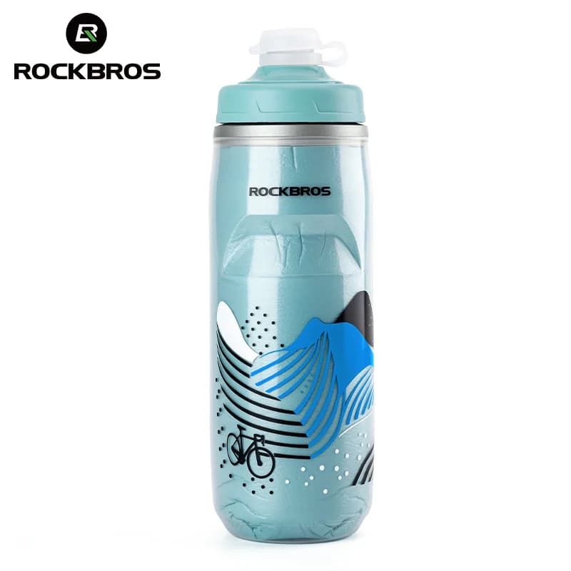 Botella de agua térmica aislante de silicona 620ml