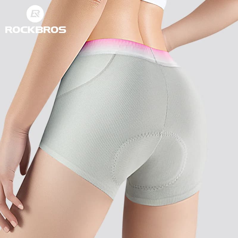 Ropa interior ciclista femenina transpirable con amortiguación 3D