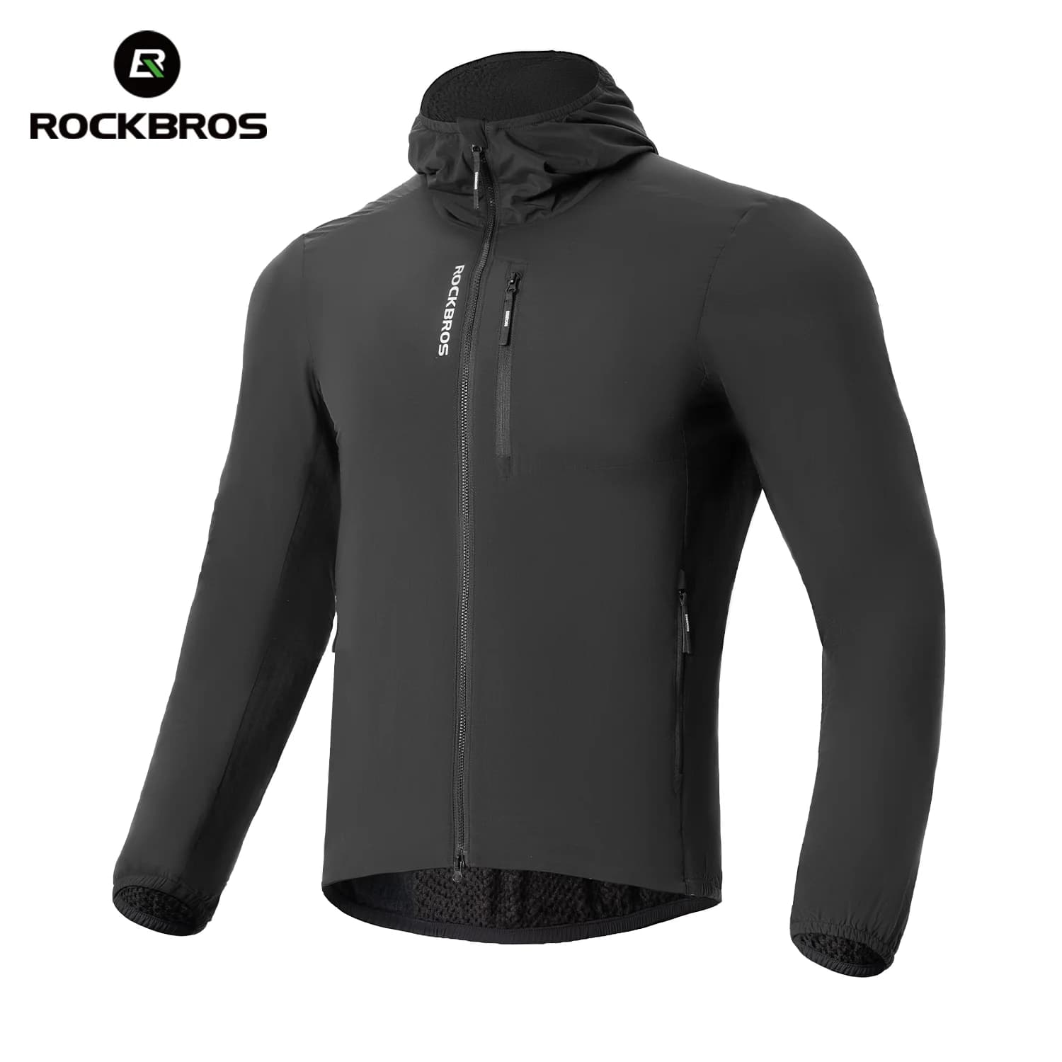 Chaqueta de ciclismo térmica de forro polar doble capa para invierno