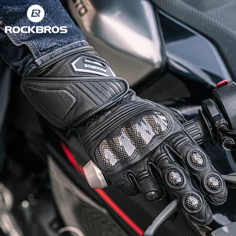 Guantes de invierno térmicos de piel de cabra a prueba de viento para hombre